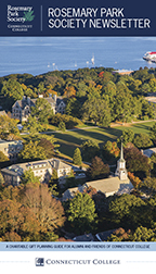 Image of Connecticut College's planned giving newsletter, Rosemary Park Society Newsletter
